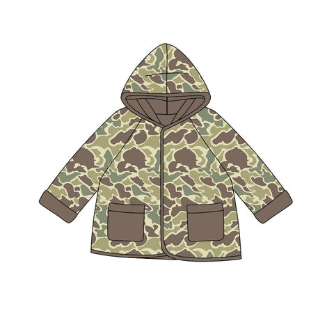 Preorder 11.21 MOQ 5 pcs BT1440 Hunting Camo Hoodie Kids Coat