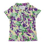 Preorder Samples BT1452 Mardi Gras Camo Polo Men Adult's Shirt Top