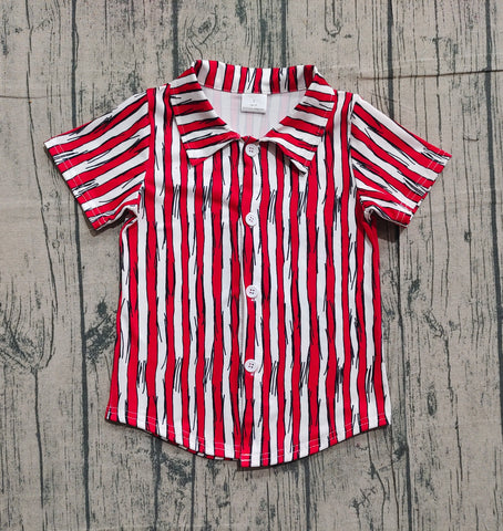 Preorder Samples BT1462 Cartoon Dr.Su Buttons Kids Boys Shirt