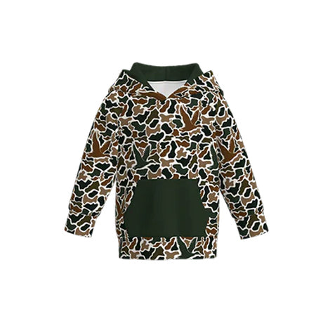 Preorder 10.21 MOQ 5 pcs BT1470 Hunting Camo Mallard Ducks Kids Hoodie Pullover