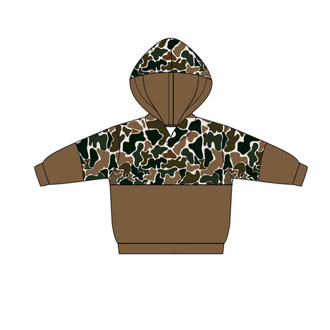Preorder 12.06 MOQ 5 pcs BT1517 Hunting Camo Kids Hoodie Pullover