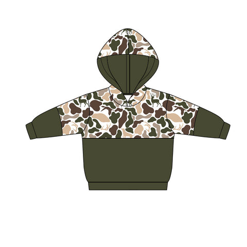 Preorder 12.06 MOQ 5 pcs BT1518 Hunting Camo Kids Hoodie Pullover