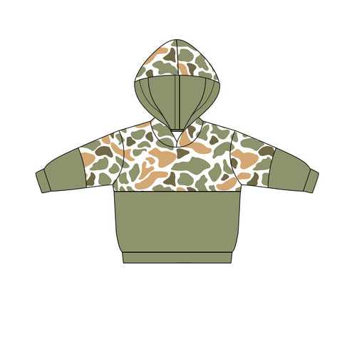Preorder 12.06 MOQ 5 pcs BT1519 Hunting Camo Kids Hoodie Pullover