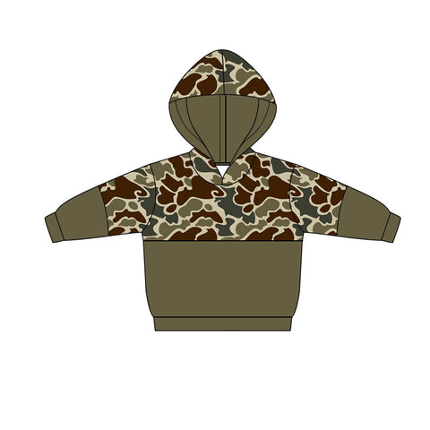 Preorder 12.06 MOQ 5 pcs BT1520 Hunting Camo Kids Hoodie Pullover