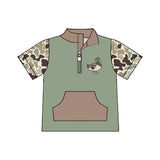 Preorder Samples BT1530 Hunting Camo Mallard Ducks Zipper Kids Boys Shirt