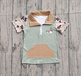 Preorder Samples BT1530 Hunting Camo Mallard Ducks Zipper Kids Boys Shirt