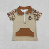Hunting Camo Mallard Ducks Zipper Kids Boys Shirt Matching Clothes