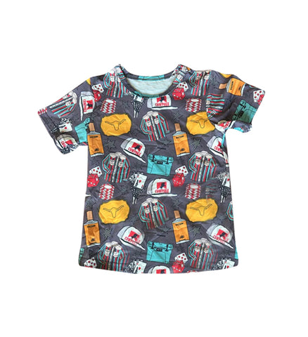 Preorder 12.13 MOQ 5 pcs BT1561 Fashion Kids Boys Shirt Top