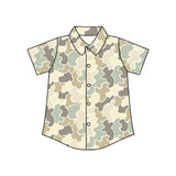 Preorder Samples BT1566 Hunting Camo Buttons Kids Boys Shirt