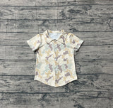 Preorder Samples BT1566 Hunting Camo Buttons Kids Boys Shirt