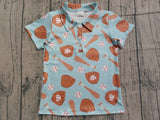 Preorder Samples BT1579 Baseball Kids Boys Polo Shirt Top