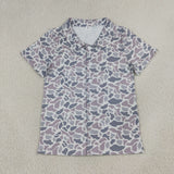 BT1609 Hunting Camo Buttons Men Adult's Shirt
