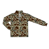 Preorder Samples BT1649 Hunting Camo Zipper Kids Boys Pullover