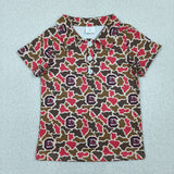 BT1697 Mascot University Team Camo Kids Boys Polo Shirt Top