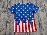 Preorder Samples BT1741 4th of July USA Star Kids Boys Polo Shirt Top