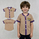 BT1745 Mascot Team Stripe Buttons Kids Boys Shirt