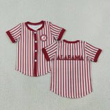 BT1746 Mascot Team Stripe Buttons Kids Boys Shirt