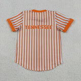 BT1747 Mascot School Team Stripe Buttons Kids Boys Shirt