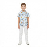 BT1793 VROOM Excavator Kids Boys Polo Shirt Top