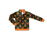 Preorder MOQ 5 pcs Hunting Camo Elk Kids Boys Zipper Pullover