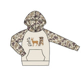 Preorder MOQ 5 pcs Hunting Camo Elk Kids Boys Hoodie Pullover