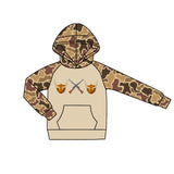 Preorder MOQ 5 pcs Hunting Camo Elk Kids Boys Hoodie Pullover