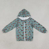BT1818 Mallard Ducks Kids Hoodie Zipper Coat