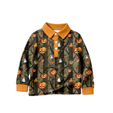 Preorder MOQ 5 pcs Each Style Hunting Elk Camo Kids Boys Polo Shirt