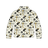 Preorder MOQ 5 pcs Each Style Truck Car Zipper Kids Boys Pullover Shirt