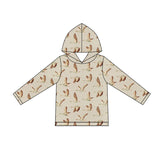 Preorder MOQ 5 pcs Each Style Hunting Western Hoodie Kids Boys Pullover Shirt