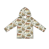 Preorder MOQ 5 pcs Each Style Hunting Western Hoodie Kids Boys Pullover Shirt