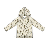 Preorder MOQ 5 pcs Each Style Hunting Western Hoodie Kids Boys Pullover Shirt