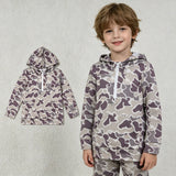 BT1848 Hunting Camo Pocket Zipper Hoodie Kids Boy's Shirt Pullover