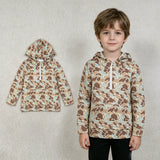 BT1850 Hunting Camo Pocket Zipper Hoodie Kids Boy's Shirt Pullover