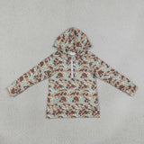 BT1850 Hunting Camo Pocket Zipper Hoodie Kids Boy's Shirt Pullover