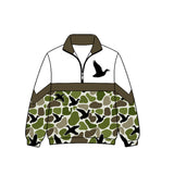 Preorder MOQ 5 pcs Each Style Hunting Camo Zipper Kids Boys Pullover Shirt