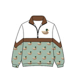 Preorder MOQ 5 pcs Each Style Hunting Camo Zipper Kids Boys Pullover Shirt