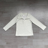 Preorder Samples BT1876 Light Green Stripe Zipper Kids Boys Pullover Shirt