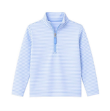 Preorder MOQ 5 pcs Each Colorful Stripe Zipper Kids Boys Pullover Shirt
