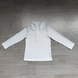 Preorder Samples BT1878 Light Blue Stripe Zipper Kids Boys Pullover Shirt