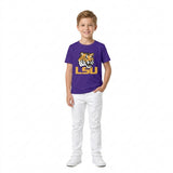 BT1884 Vinyl School Team Purple Boys Kids Shirt Top