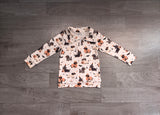 Preorder Samples Each Style Halloween Dog Pumpkin Kids Matching Clothes-2026.8.20