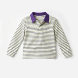 Preorder MOQ 5 pcs Each Style Mardi Gras Stripe Polo Kids Matching Clothes