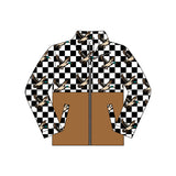 Preorder MOQ 5 pcs Each Style Hunting Camo Zipper Kids Boys Pullover Shirt