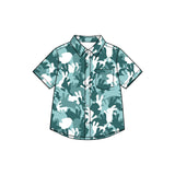Preorder MOQ 5 pcs Each Style Easter Bunny Camo Buttons Kids Boys Pullover Shirt-2026.8.27