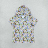BT1964 Easter Bunny Camo Kids Boys Hoodie Pullover