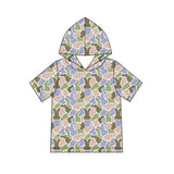 Preorder MOQ 5 pcs Each Style Easter Bunny Camo Hoodies Pullover Shirt Kids Matching Clothes