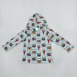 BT1968 Mardi Gras Plaid Kids Boys Hoodie Pullover