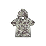 Preorder MOQ 5 pcs Each Style Hunting Camo Hoodie Pullover Shirt Kids Matching Clothes