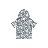 Preorder MOQ 5 pcs Each Style Hunting Camo Hoodie Pullover Shirt Kids Matching Clothes